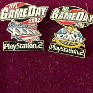 Playstation 2 game pins from the year 2002 /2003 Game day